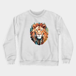 Lion Beast Animal World Wildlife Beauty Discovery Crewneck Sweatshirt